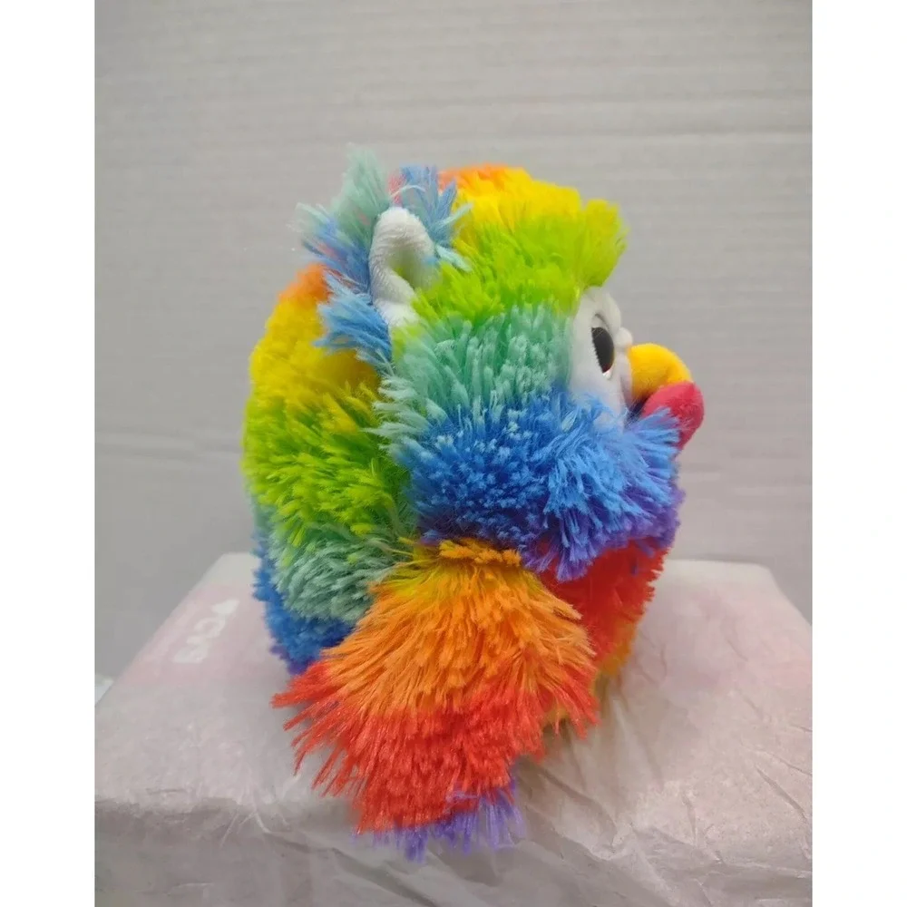Valentine XOXO Owl‎ Plush Gold Glitter Eyes Soft Fuzzy Rainbow Color 6
